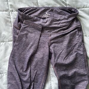 Athleta Heathered Navy Leggings